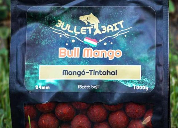 BullMango termékcsalád, Tintahal – Mango ízesítésben (etető bojli, csalizó bojli, popup, booster)