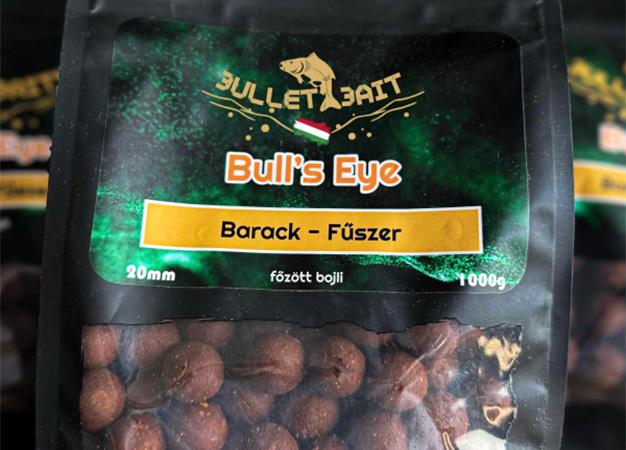 Bull’s Eye termékcsalád, Barack - Fűszer ízesítésben (etető bojli, csalizó bojli, popup, booster)